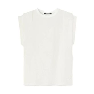 Jacquemus Sleeveless Tops, female, White, Size: L Ventadou Tank Top