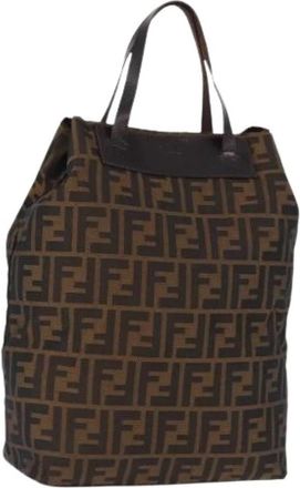 Fendi Pre-owned Canvas fendi-bags - Dames - Vintage Shopper - Bruin - ONE Size - Vintage