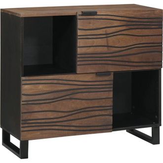 vidaXL Sideboard Brown 80 x 33 x 75 cm Solid mango wood Vidaxl