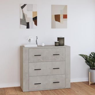 Berkfield Home Sideboard Concrete Grey 80x33x70 cm Engineered Wood | Size: 80 x 33 x 70 cm