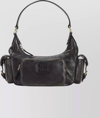 Miu Miu chic shoulder bag with zip and pockets