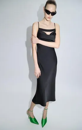 H&eacute;rve L&eacute;ger The Brinley Dress in Black at Nordstrom, Size 10