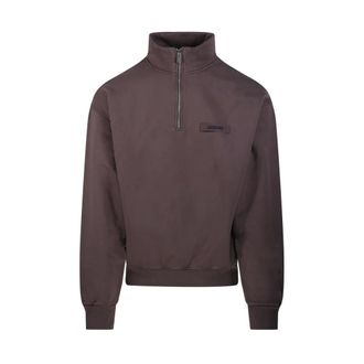 Jacquemus Heren, Sweatshirts & Hoodies, Bruin, Maat: XL Katoen