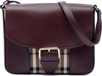 Burberry Pre-owned Burberry Small Haymarket Check Nylon and Leather Dickens Crossbody Ladies 3BF89FV5JYGPQHYF
