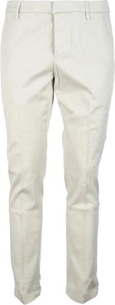 Dondup Tailored Beige Trousers with Zip Closure