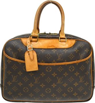 Louis Vuitton Deauville Monogram Brown Canvas Handbag (Pre-Owned)