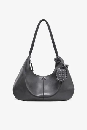 Ganni Grey Steel XXL Hobo Bag