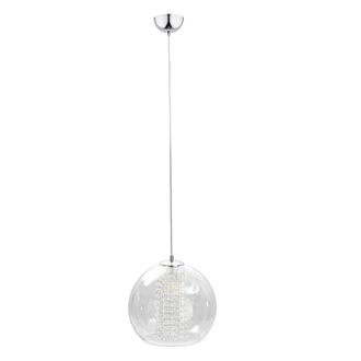 Netlighting Loom Dome Pendant Ceiling Light Silver 30cm 1x E27