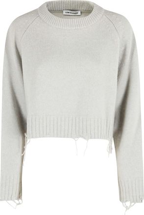 Low Classic Damaged Cropped Pullover