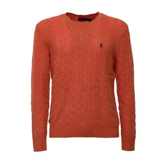 Polo Ralph Lauren Cable-Knit Wool Cashmere Embroidered Pony Sweater