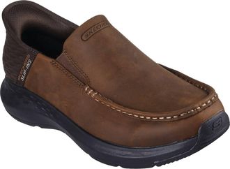 Skechers Mens Slip-Ins Relaxed Fit Parson Oswin Shoes In Dark Brown