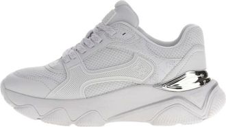 Guess Schoenen, Dames, Wit, 39 EU, Leer, Mazzy Logo Runners