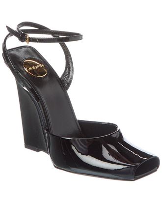 Saint Laurent La Scandale 105 Patent Wedge Sandal