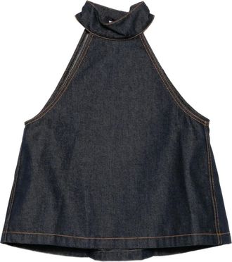 We11done Top denim - Blu