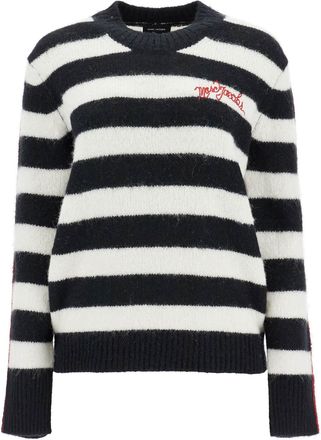 Marc Jacobs The Striped Brushed Logo Sweater