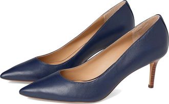 Lauren Ralph Lauren Lanette Pump Womens Shoes Refined Navy : 5.5 B - Medium, Leather