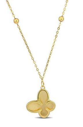 Delmar 14K Yellow Gold Butterfly Pendant Necklace at Nordstrom Rack