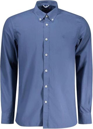 North Sails Lange Mouw Oxford Shirt - Heren - Casual Overhemden - Blauw - S - Katoen - Overhemden