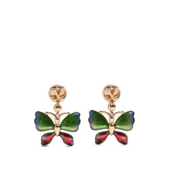 Valentino Garavani Earrings, female, Multicolor, Size: ONE SIZE Butterfly VLogo Earrings