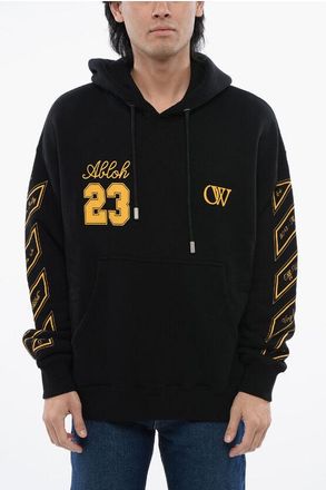 【Off White】 Matthew Hood Off-White White Arch Shapes Hoodie Off-White