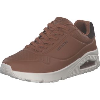 Skechers Mens Uno Harry Kane Air Sneaker, Brown Duraleather/Brown Suede, 10.5 UK