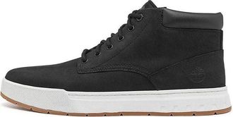 Timberland Maple Grove Wide Fit Leather Chukka Boots Black A5PSGW