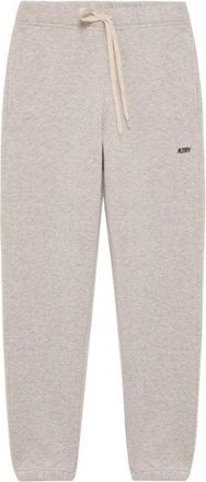 Autry Light Grey Cotton Sweatpants With Embroidered Logo