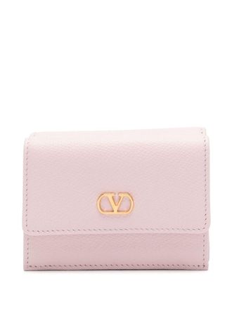 Valentino Garavani Vlogo Signature Leather Wallet