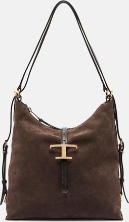 Tod's T Timeless Small suede tote bag