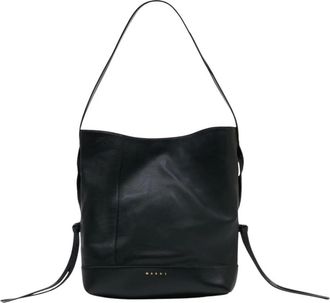 Marni Bucket Bags, female, Black, Size: ONE SIZE Pod 2.0 Small Hobo Bag