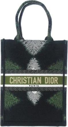 Dior Pre-owned Canvas Tote Bag - Dames - Vintage Shopper - Groen - ONE Size - Vintage