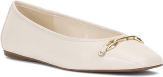 Vince Camuto Virna Square Toe Flat in Coconut Cream at Nordstrom, Size 8.5