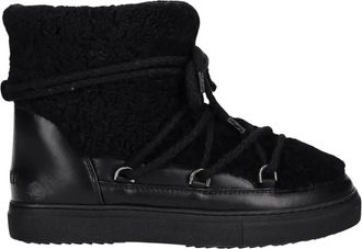 INUIKII Curly Snow Boot - Dames - Winterlaarzen - Zwart - 38 EU - Leer - Schoenen