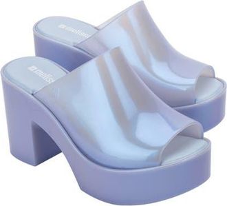 Melissa Hype Platform Mule in Pearly Blue at Nordstrom, Size 10