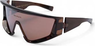 Balmain ESPION Brown Round Unisex Sunglasses BPS-157 B 138
