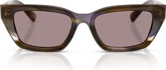 Dolce & Gabbana Narrow Rechthoekige Zonnebril - unisex - Zonnebrillen - Groen - 53 MM - Accessoires