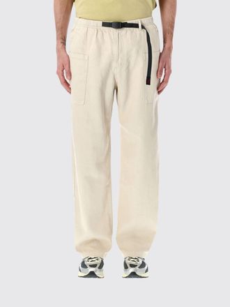 Gramicci Pantaloni cargo wide leg in misto canapa e cotone con coulisse