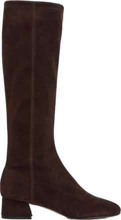 Flattered Womens Suede Eden Boots In Chocolate