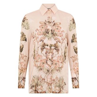 Alberta Ferretti Long sleeve shirt with print - female - Alberta Ferretti - Shirts - Pink - S - Blouses & Shirts