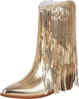 Generic Stylish Women Ankle Boots with Elegant Tassel Pointed Toe Design and Stable Thick Heel for Ultimate Comfort Effortless Slip On Wear Perfect Autumn Win