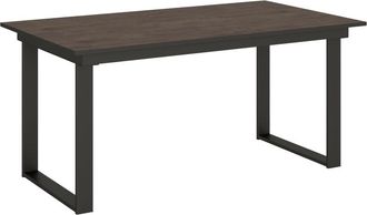 Itamoby Mesa extensible 90x160/220 cm efecto madera nogal, hierro