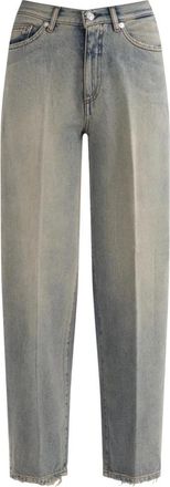 Nine In The Morning Gavin Carrot Long High Waist - Dames - Loose Fit Jeans - Beige - W29 - Jeans