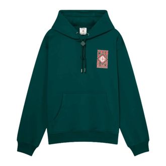 Casablanca Hoodies, male, Green, Size: S Hoodie Gothic Logo