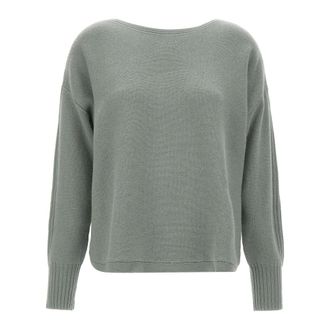 Elena Miro Truien Groen - Dames - Ronde hals truien - Groen - M - Wol - Truien & Vesten