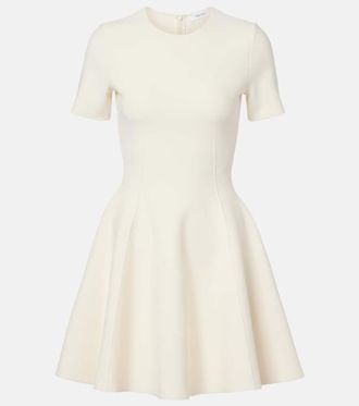 Alexander McQueen Asymmetric knitted minidress