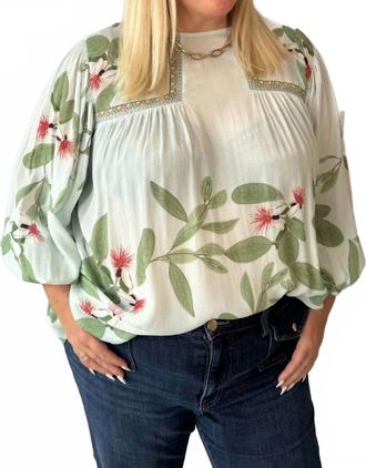 Bl^nk London Tiara Top In Lotus Flower