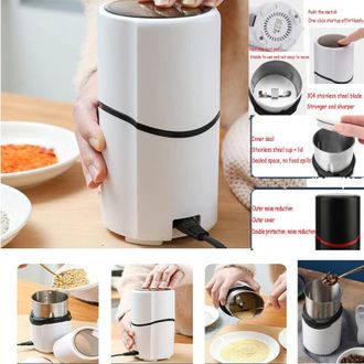 Trade Shop Trade Shop - Macinacaff&egrave; Elettrica Lame Acciaio Per Macinare Chicchi Di Caff&egrave; Spezie Q-ym168