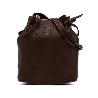 Miu Miu Pre-owned Miu Miu Mini Nappa Leather Crossbody Ladies 9MRWK9HG8GDNNERE