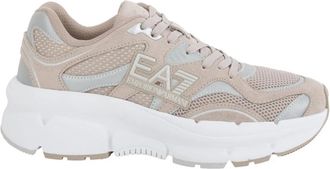 Emporio Armani Beige Sneaker Schoenen - Heren - Sneakers - Beige - 42 EU - Polyester - Schoenen