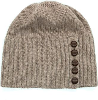 Portolano Minerva Button Beanie in Nile Brown at Nordstrom Rack